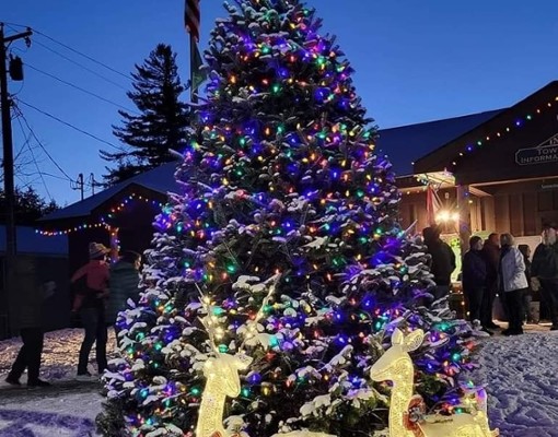 christmas on main street in inlet