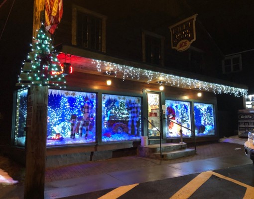 christmas on main street in inlet
