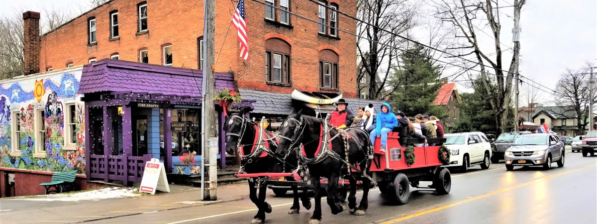 horse drawn wagon ride