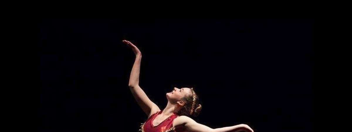 ballet dancer in the air