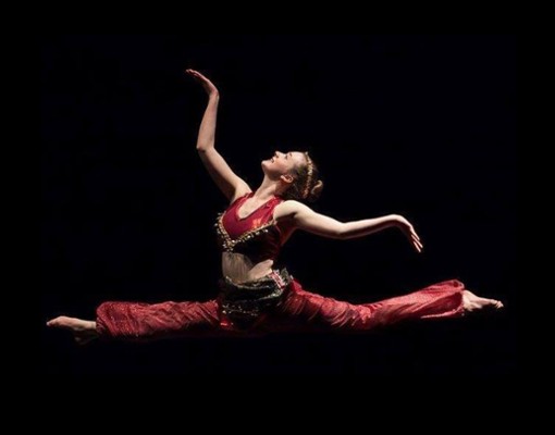 ballet dancer in the air