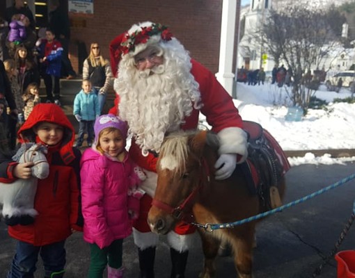 kids with Santa