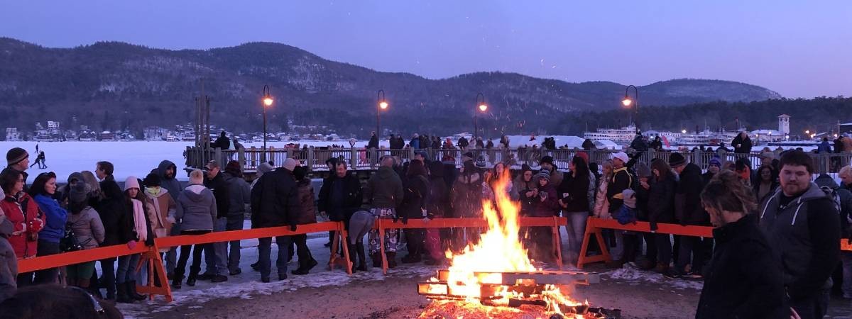 winter carnival bonfire