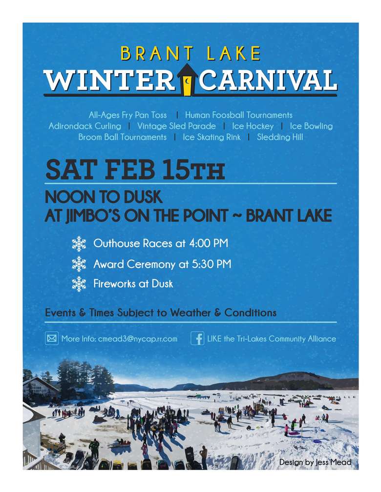 CANCELLED Brant Lake Winter Carnival Saturday, Feb 19, 2022 The