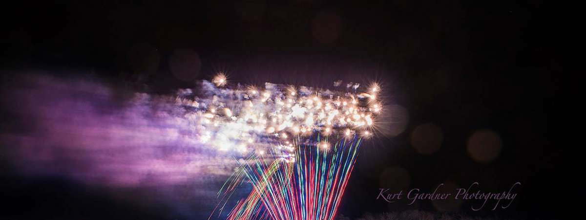 fireworks at old forge winter carnival