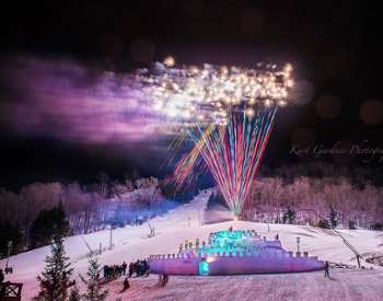 fireworks at old forge winter carnival