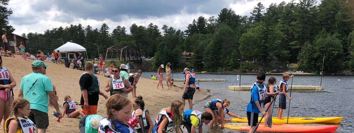 kids on paddles