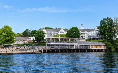 view of sagamore resort from the water