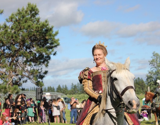 woman on a horse
