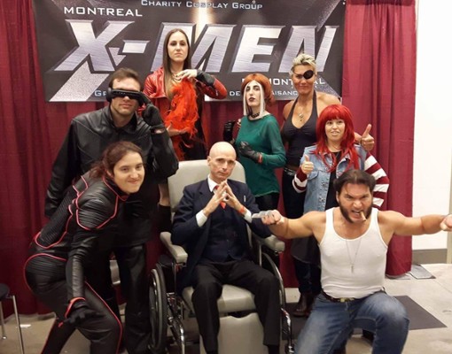 people dressed up as x men characters