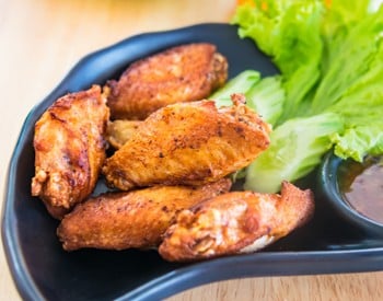 chicken wings on plate