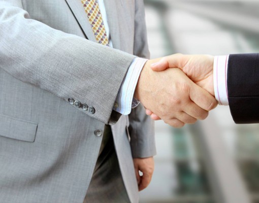 businessmen shaking hands