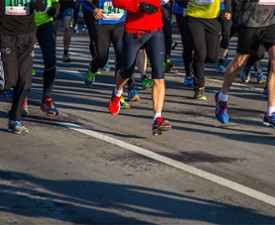 people running in a race