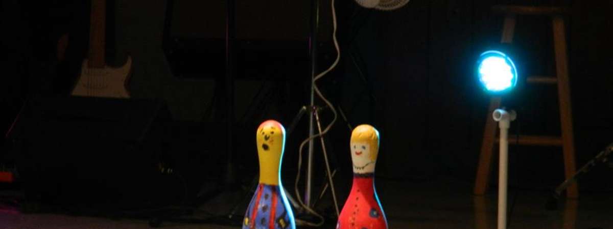 two bowling pins