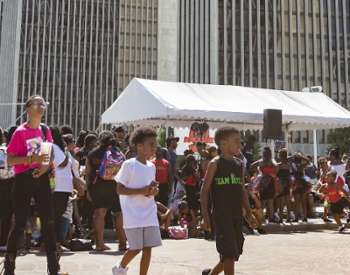 crowd at black arts and cultural festival