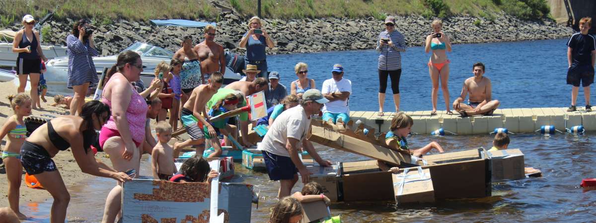 cardboard boxes boat race