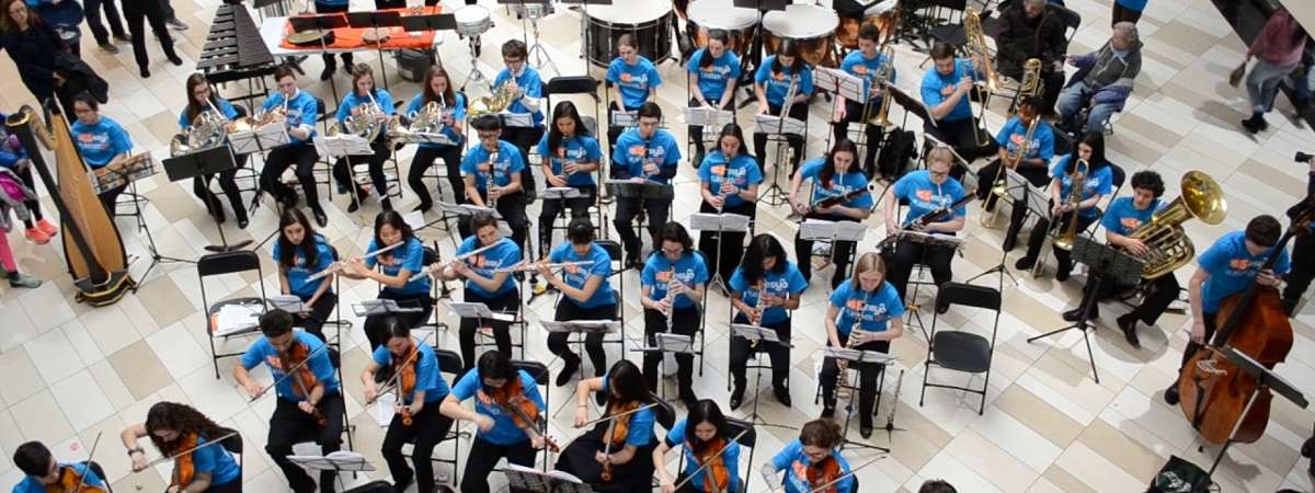 First Photo of ESYO youth musicians