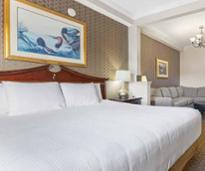 hotel room with seating area
