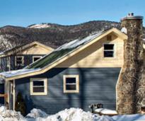 cabin in the winter