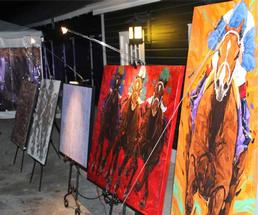 paintings of horse racing