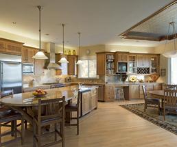 kitchen and dining room