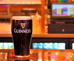 guinness on bar