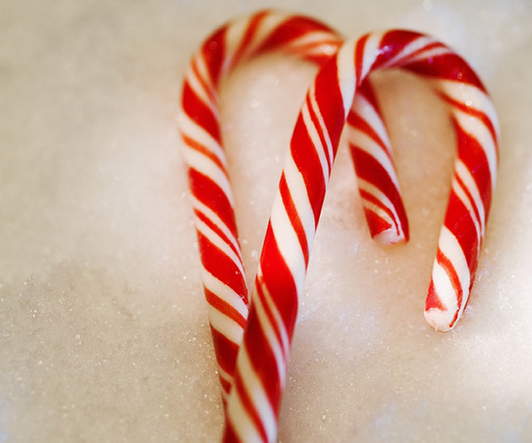 two red and white candy canes