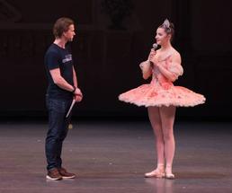 ballerina and man on stage