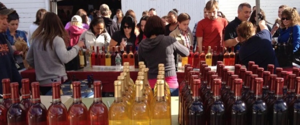 people at table for wine tastings