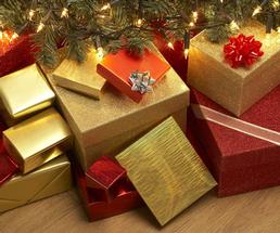 holiday gifts under the tree