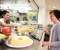 volunteer at soup kitchen