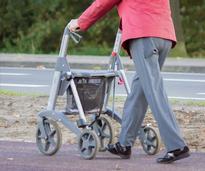 senior using a walker