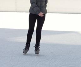 a person ice skating