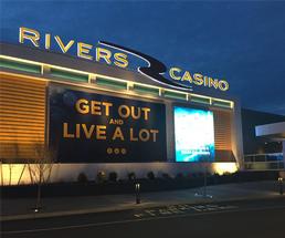 exterior of rivers casino and resort