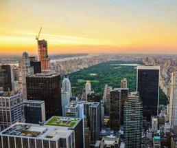 aerial view of NYC and Central Park