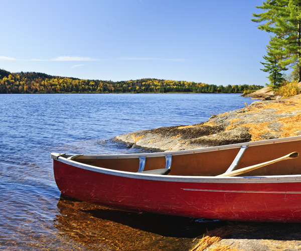 red canoe