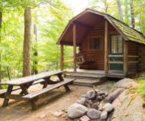 camping cabin in old forge