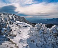 adirondack mountain summit in winter