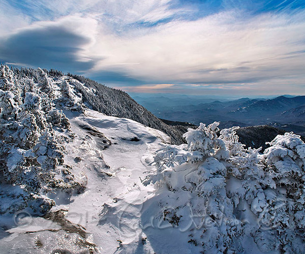 snow covered mountains