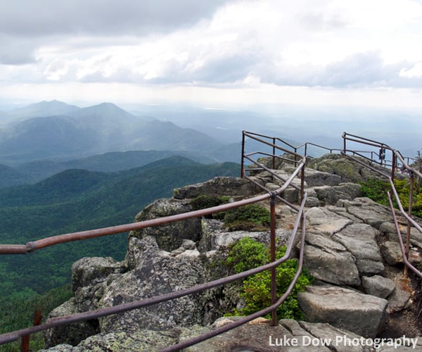 view from summit of whiteface mountain
