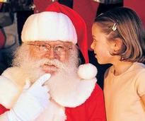 Santa with a little girl