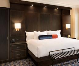 elegant hotel bed