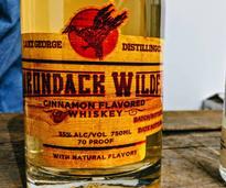 close up of bottle of Adirondack Wildfire