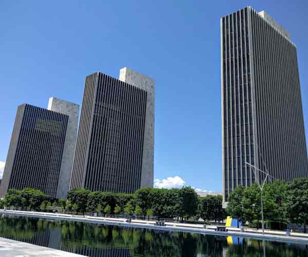 the plaza in Albany