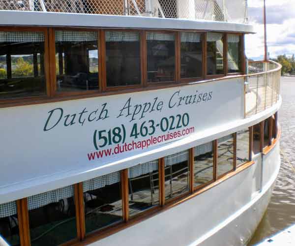 side of the Dutch Cruises boat