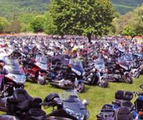 a lot of motorcycles