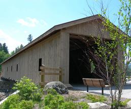 covered bridge in jay