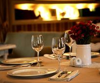 fireside restaurant table