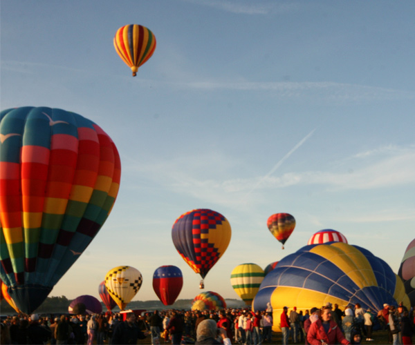 hot air balloons