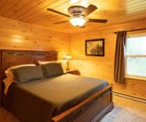 interior of cabin bedroom